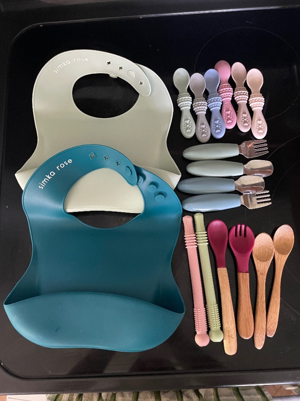 Baby feeding set (silicone/bamboo)